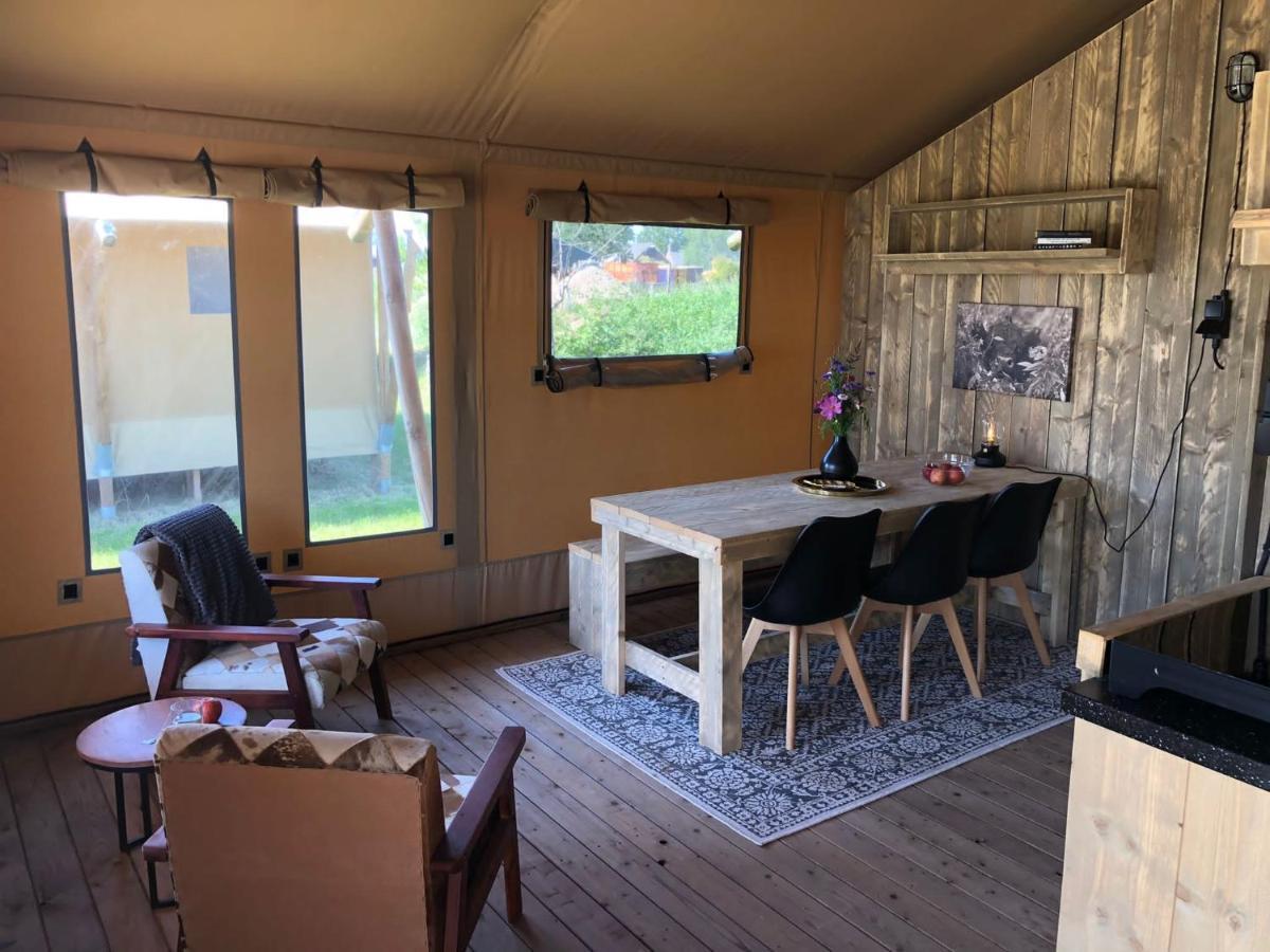 De Hazelaarshof Luxe Glampingtent Bij Natuurgebied De Millingerwaard Kekerdom エクステリア 写真